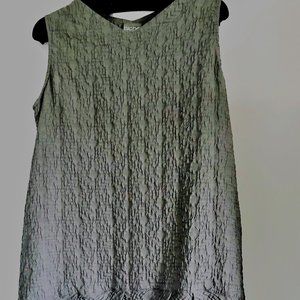 Niche Nilgun Derman Gray/Green Size Large Dress